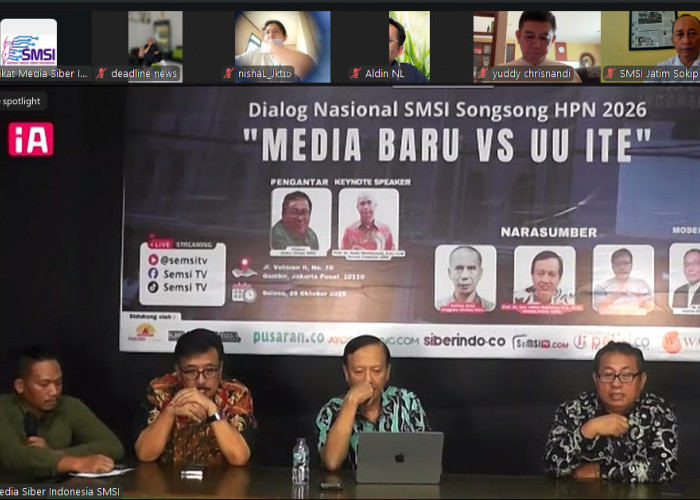 Dialog Nasional SMSI Songsong HPN 2026: “Media Baru vs UU ITE”