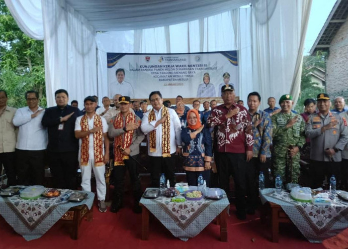 Kapolda Lampung dan Kapolres Mesuji Kawal Kunjungan Wamen Transmigrasi 
