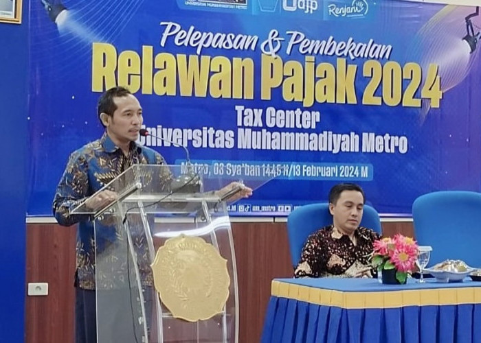 Wakil Rektor II UM Metro Dorong Komitmen Mahasiswa sebagai Relawan Pajak 2024