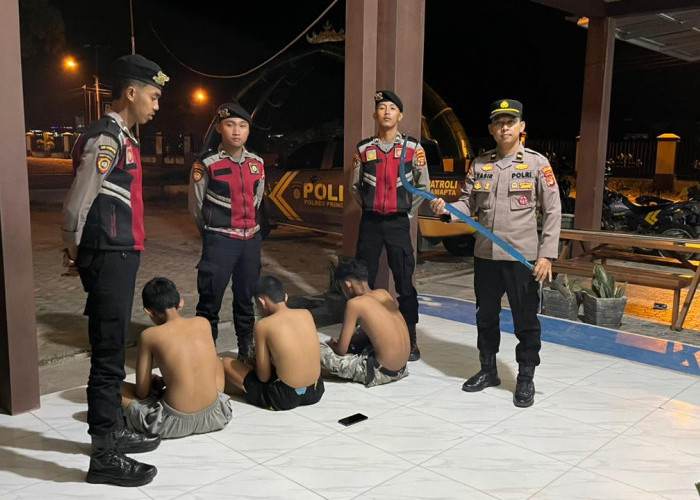 Polres Pringsewu Gagalkan Aksi Tawuran di Pekon Sidoharjo, 3 Remaja Diamankan 