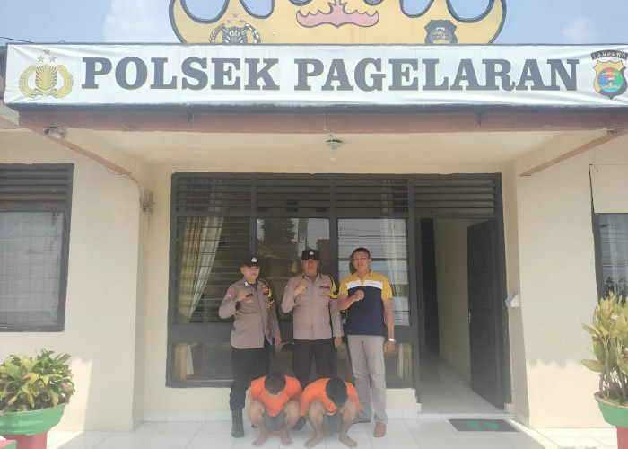 Polsek Pagelaran Tangkap Dua Pelaku Penipuan dan Penggelapan Mesin Bajak Sawah