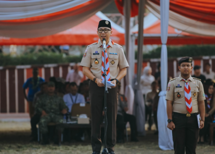 598 Pramuka Lampung Dilepas ke Jamnas XII, Ini Pesan Gubernur Lampung