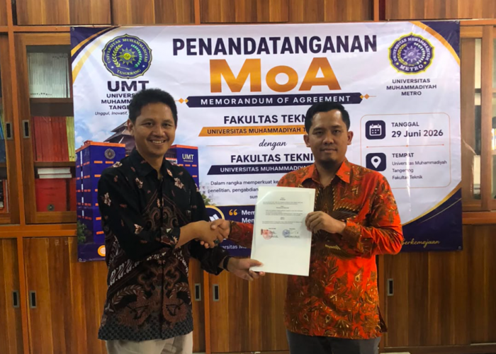 FT UM Metro dan FT UMT Teken MoA, Perkuat Sinergi Akademik dan Tri Dharma Perguruan Tinggi