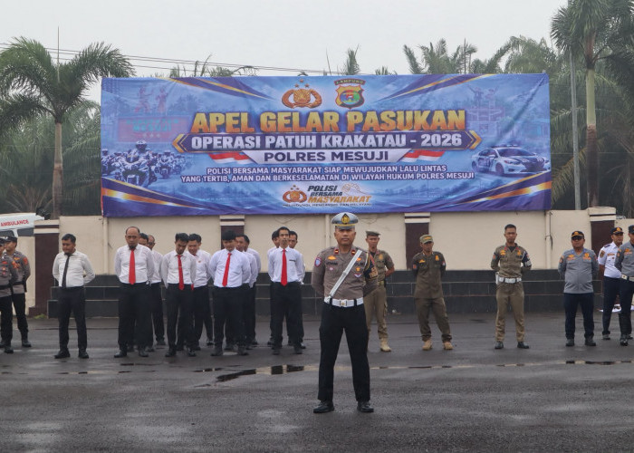 Apel Pasukan Operasi Patuh Krakatau 2026 Digelar, Polres Mesuji Fokus Tertibkan Lalu Lintas