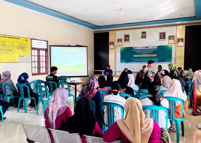 Targetkan Berdampak! PPK Ormawa Himadikmi FKIP UM Metro Lakukan Sosialisasi Program Smart Village Rejoagung