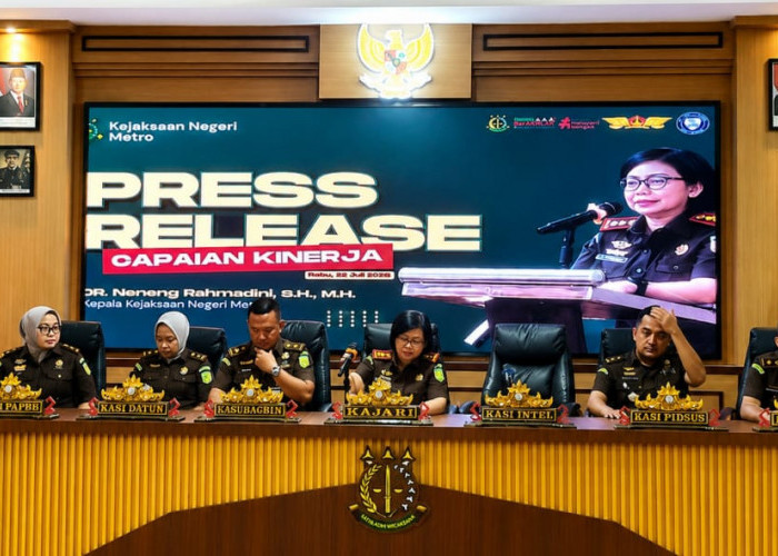 Kejari Metro Paparkan Capaian Kinerja Semester I 2026, PNBP Tembus Rp6,25 Miliar