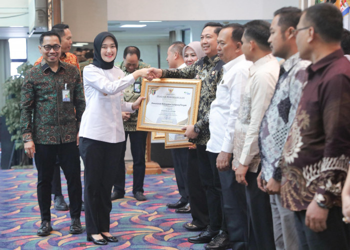 Pemkab Lamteng Raih Juara 3 Penghargaan 'Paritrana Award', Sekdakab: Perlindungan Tenaga Kerja Kewajiban Bersa