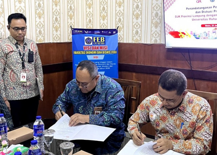 FEB UM Metro Jalin Kerjasama dengan OJK Provinsi Lampung