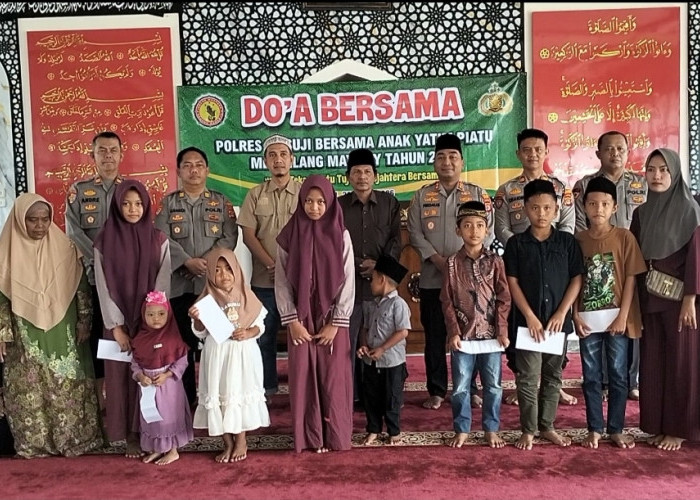Jajaran Polres Mesuji Gelar Doa Bersama dan Santuni Anak Yatim Jelang May Day 2026