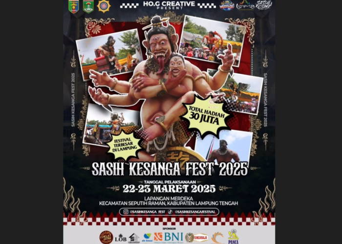 Sasih Kesanga Fest 2025, Festival Ogoh-ogoh Terbesar di Lampung