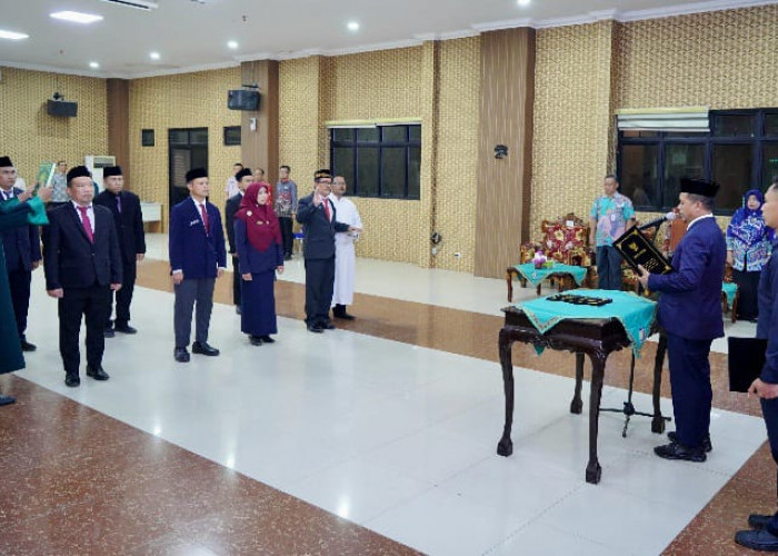 Bupati Pringsewu Resmi Lantik 4 Pejabat Pengawas dan 3 Kepala Puskesmas