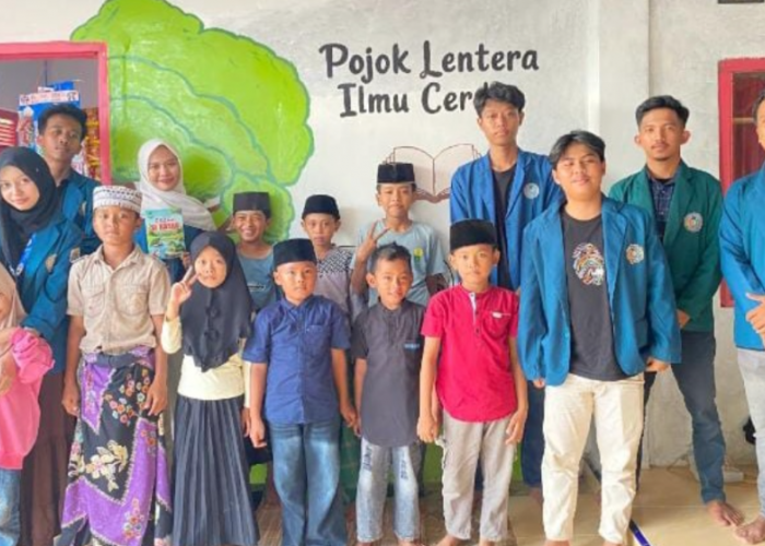 PPK Ormawa HIMADIKMI FKIP UM Metro Dorong Minat Baca Anak Desa Rejo Agung Lewat Pojok Literasi