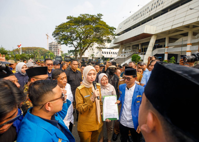 Wagub Jihan Temui Massa PMII, Aspirasi Nasional dan Daerah Segera Dikoordinasikan