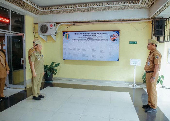 Perkuat Reformasi Birokrasi, Pemprov Lampung Canangkan Zona Integritas di BKD