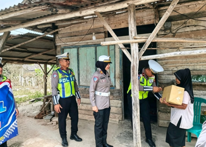 Polres Mesuji Gelar Bakti Sosial Sambut HUT Lantas Bhayangkara ke-71