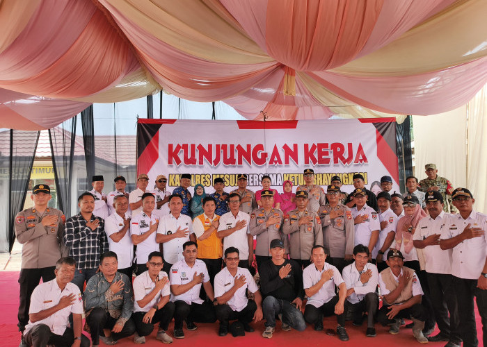 Kapolres Bersama Ketua Bhayangkari Cabang Mesuji Lakuka Kunjungan Kerja ke Mapolsek Mesuji Timur