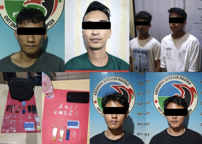 Sehari 6 Pelaku Penyalahgunaan Narkotika Diamankan Polisi