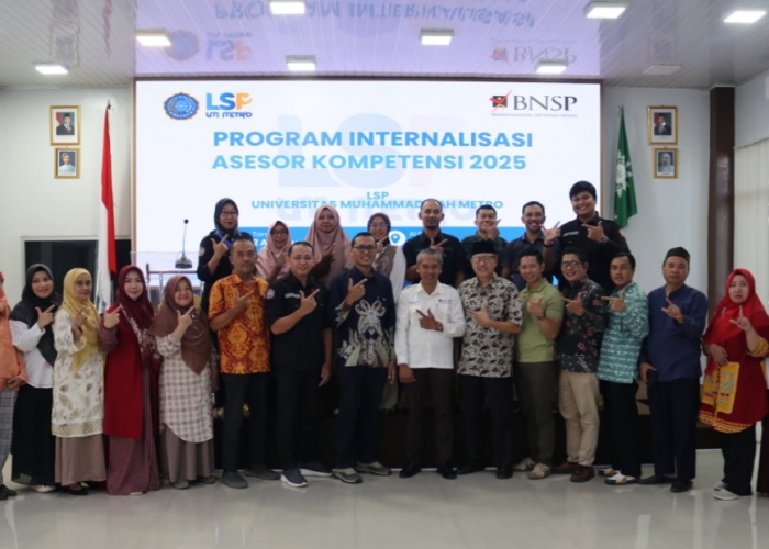 LSP UM Metro Adakan Program Internalisasi Asesor Kompetensi 2025