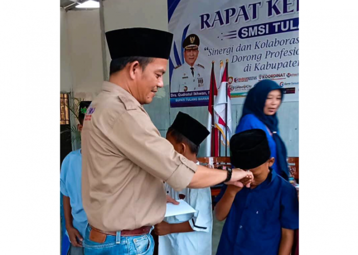 SMSI Tulang Bawang Gelar Jumat Berkah Ke-111, Santuni 6 Anak Yatim