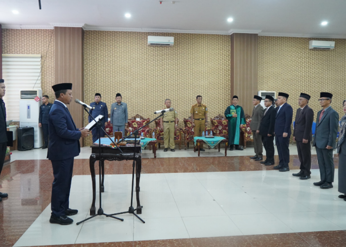 10 Pejabat Diambil Sumpah, Pemkab Pringsewu Penyegaran Struktur 