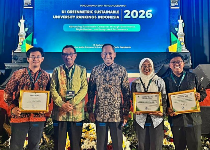 Kerja Keberlanjutan Berbuah Prestasi, UIN Sunan Kalijaga Raih Tiga Penghargaan UI GreenMetric 2026