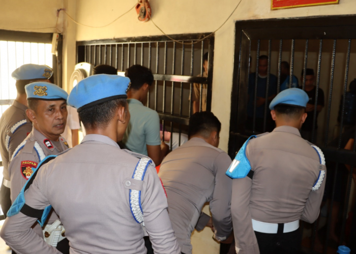 Razia Gabungan Digelar di Rumah Tahanan Polres Pringsewu, Ini Tujuannya
