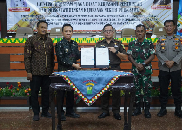 Pemkab dan Kejari Pringsewu Launching Program Jaga Desa