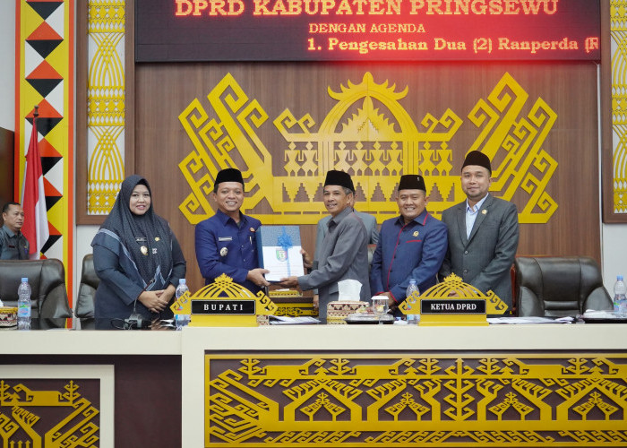 DPRD Sahkan Perda Pembentukan Dua Pekon Serta RPJMD Pringsewu
