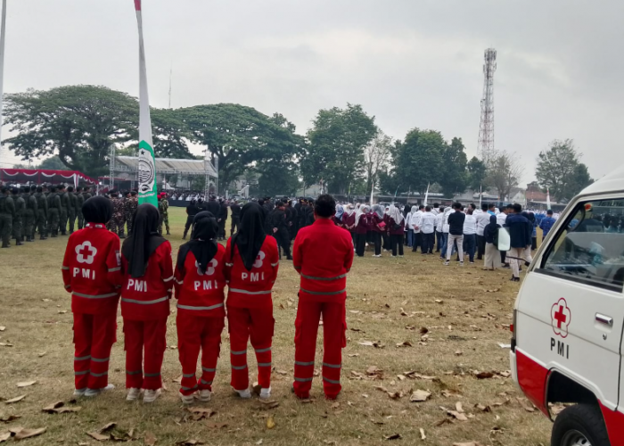 PMI Bantul Siaga di Tengah Upacara HUT ke-81 RI di Lapangan Trirenggo