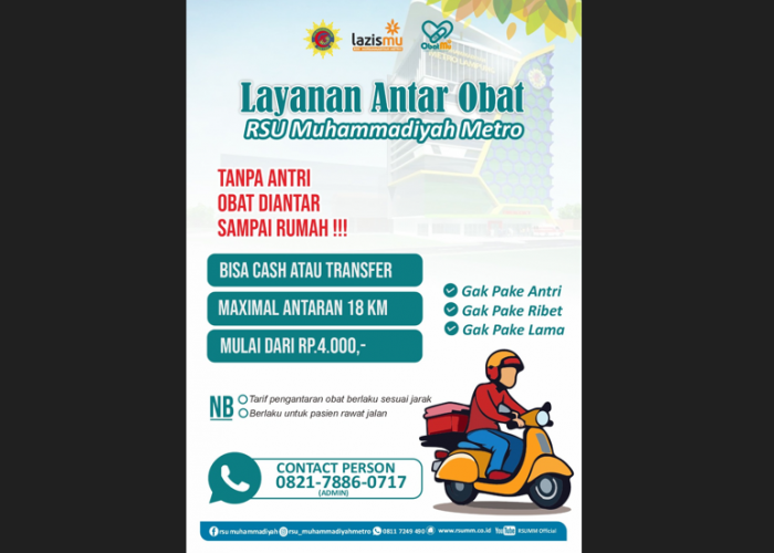 Layanan Antar Obat RSU Muhammadiyah Metro