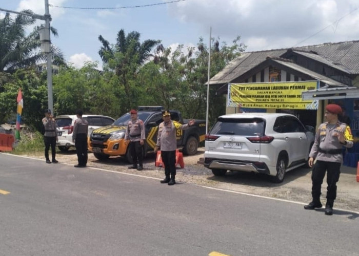 Pastikan Kesiapan Personel dan Kamtibmas Kondusif, Kapolres Mesuji Cek Pos Pos PAM Labuhan Permai 