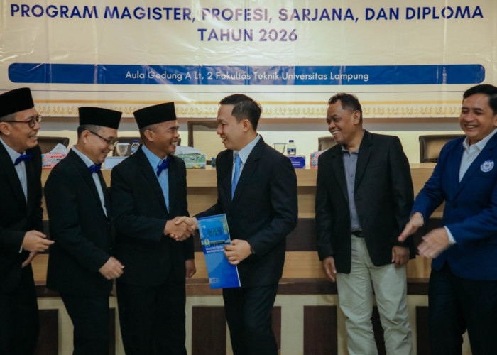 Hadiri Yudisium Fakultas Teknik Unila, Sekdaprov Marindo Kurniawan Dorong Lulusan Tingkatkan Skill dan Inovasi