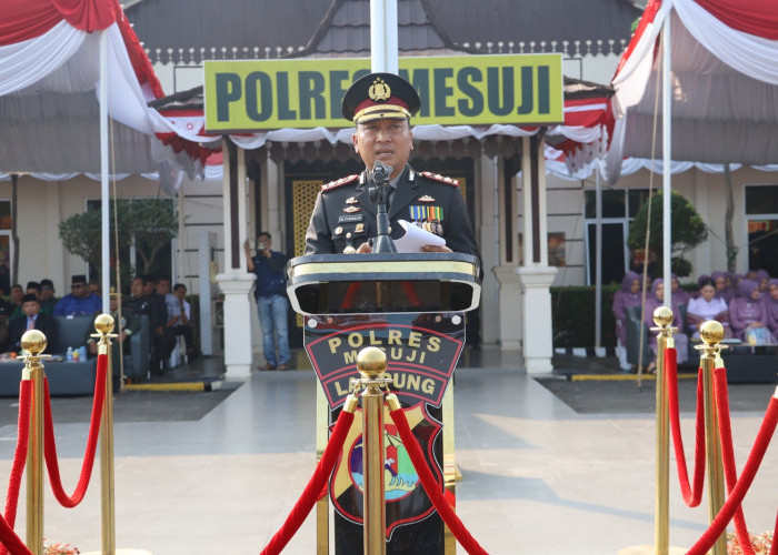 Polres Mesuji Gelar Upacara Puncak Hari Bhayangkara ke-80 Tahun 2026