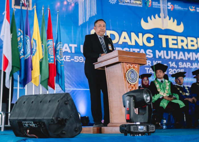 Dari SDM hingga Akreditasi, LLDikti II Puji Lompatan Mutu UM Metro pada Wisuda 2025