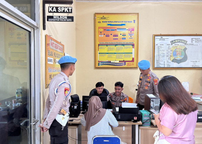 Komitmen Tingkatkan Layanan Publik, Propam Polres Pringsewu Monitoring Secara Rutin
