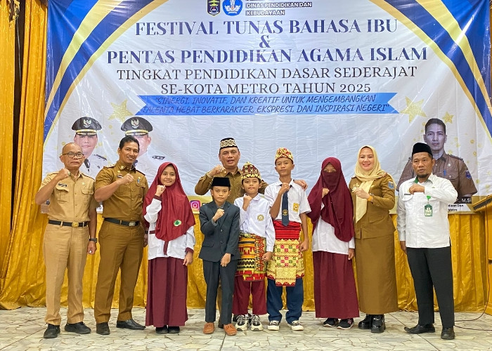 Ribuan Peserta Tingkat SD dan SMP di Kota Metro Ikuti FTBI dan PAI