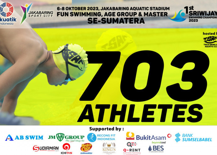 703 Atlet Ikuti Lomba Renang Sriwijaya di Jakabaring