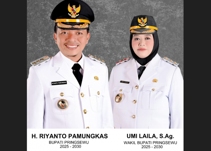 Riyanto Pamungkas & Umi Laila Resmi Dilantik Sebagai Bupati & Wakil Bupati Pringsewu 