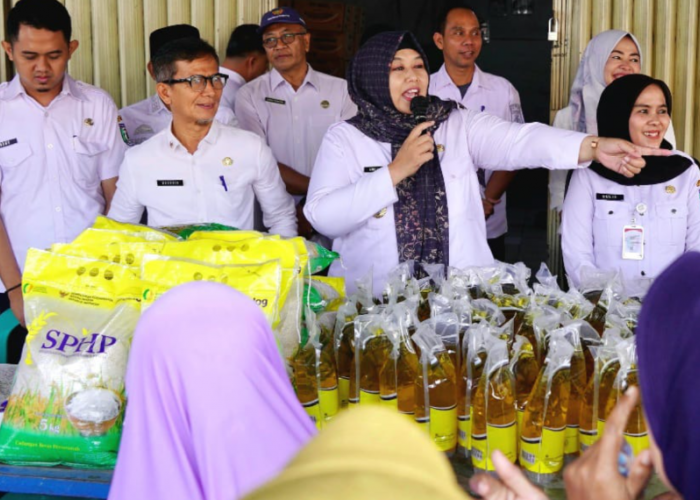 Tekan Inflasi, Wabup Pringsewu Buka Gerakan Penetrasi Pasar di Gadingrejo