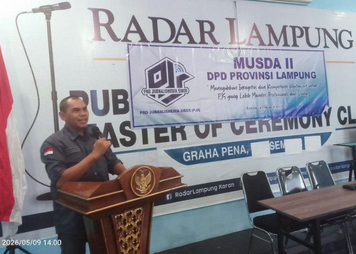 Taufik Wijaya Kembali Terpilih Secara Aklamasi Pimpin DPD PJS Lampung Periode 2026–2027