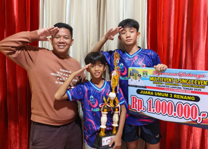 Matrix SC Raih Best Club di Kejuaraan Olahraga Lampung Tengah