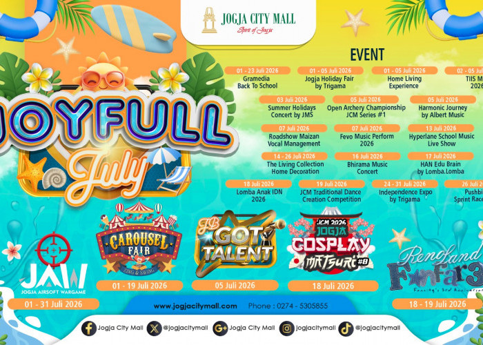 Jogja City Mall Gelar JOYFULL JULY 2026, Hadirkan Puluhan Event Selama Liburan Sekolah