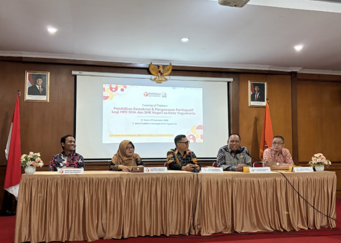 Bawaslu Kota Yogyakarta Cetak Pelajar Penggerak Demokrasi melalui Pendidikan Pengawasan Partisipatif