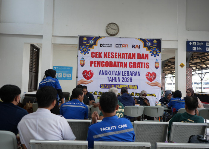 KAI Daop 6 Gelar Cek Kesehatan Gratis di Stasiun Lempuyangan saat Arus Balik Lebaran