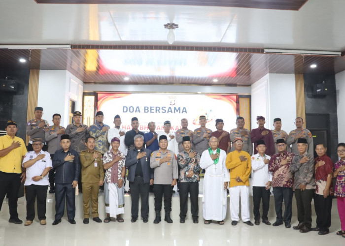 Doa Bersama Lintas Agama Warnai Peringatan Hari Bhayangkara ke-80 di Mesuji