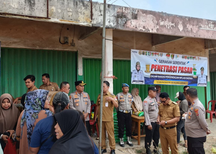 Tekan Inflasi Daerah, Polres Mesuji Kawal Penyaluran Beras SPHP dan Pasar Murah