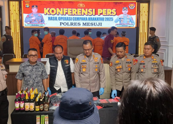 Polres Mesuji Gelar Ekpos Hasil Ops Cempaka 2025