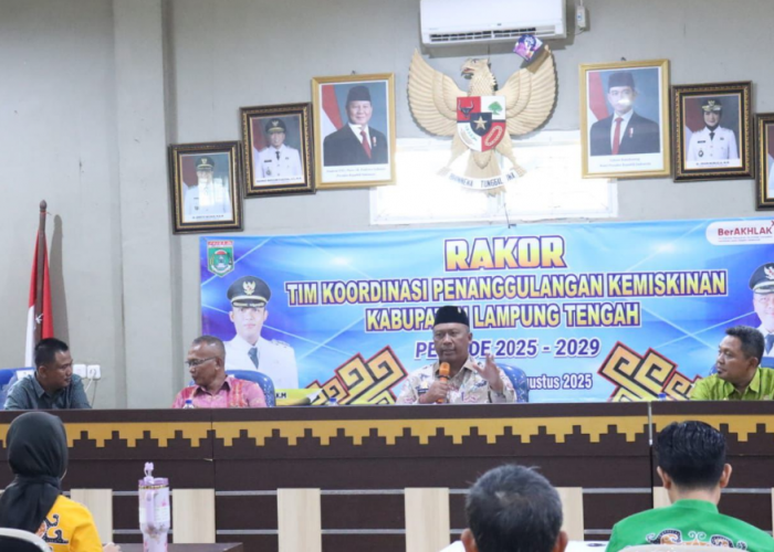 Wabup I Komang Koheri Secara Resmi Buka Rakor TPK Lamteng Periode 2025-2029