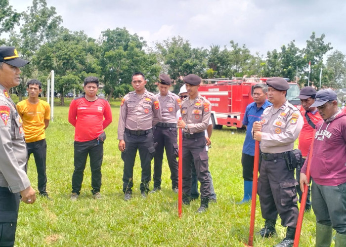 Tingkatkan Kesiapan, Polres Mesuji dan PT SIP Gelar Apel Pencegahan Karhutla 