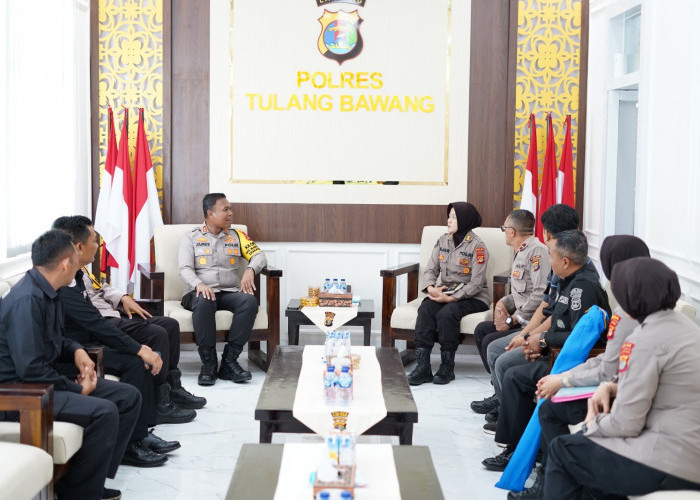 Kapolres Tulang Bawang Sambut Langsung Tim Asistensi Dari Bid Humas Polda Lampung